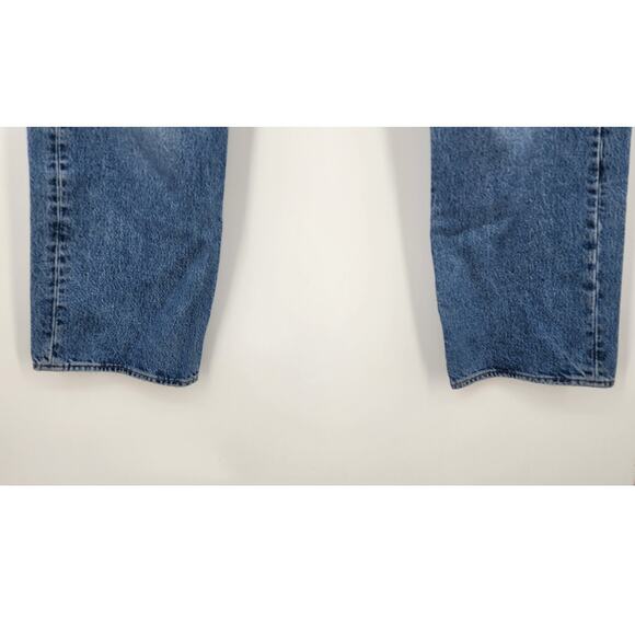 Levis 501 Men's Destroyed Medium Wash Button Fly Jeans Size 36 X 30‎ - Picture 6 of 9